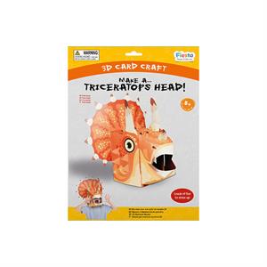 Fiesta Triceratops 3D Mask Card Craft